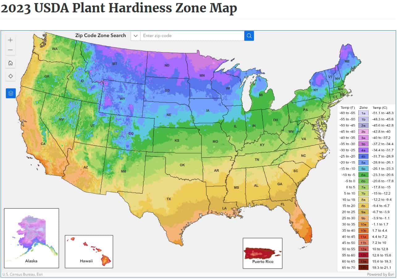 USDA Plant Hardiness Zone Map (2023 Replace) * Large Weblog of Gardening